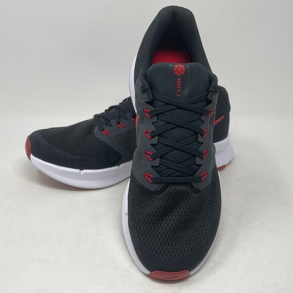 Nike Run Swift 3 Running Shoes Mens Black Red Sz 12 2,2,9,3:S-1466 - Picture 8 of 16